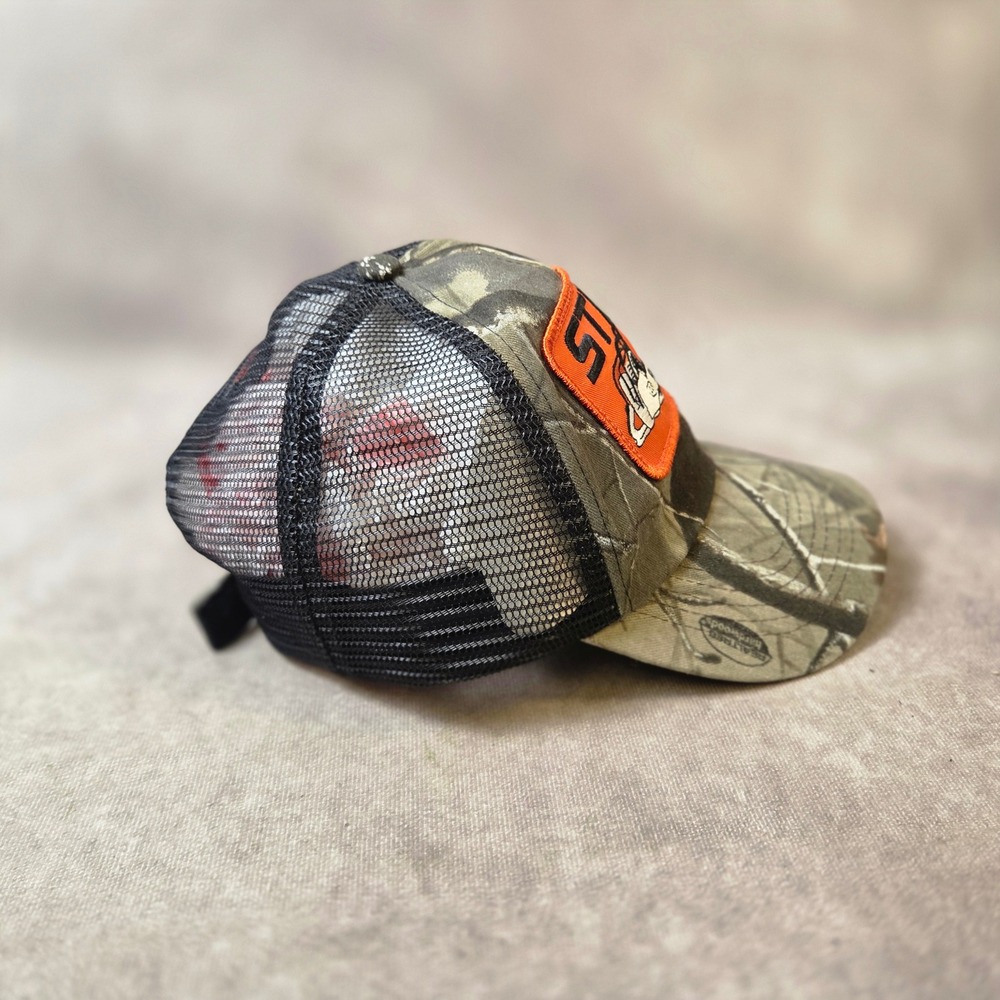 Stihl Outfitters Camo Trucker Hat Realtree Hardwoods Chainsaw Patch Mesh Cap - Picture 2 of 6